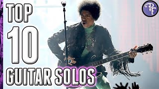 Top 10 Best Prince Guitar Solos Ever [upl. by Annhej149]