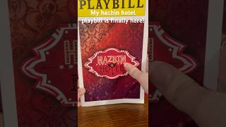 Hazbin hotel playbill showcase I ordered this last December took a while but I’m happy with it [upl. by Hareema]