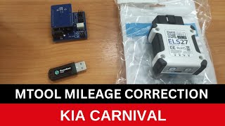 Mtool Stool Odometer Correction KIA Carnival Customer Feedback odometercorrection mileage [upl. by Ahsinid873]