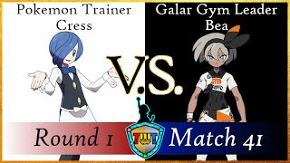 TWT Round 1 Match 41  Pokemon Trainer Cress VS Galar Gym Leader Bea [upl. by Auot]