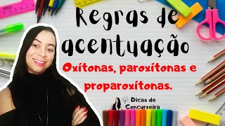 SÍLABA TÔNICA Oxítona Paroxítona e Proparoxítona MUITO FÁCIL [upl. by Arbma]