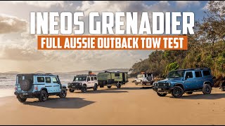 INEOS Grenadier Outback Tow Test  5000km Two Caravans [upl. by Sinnel]