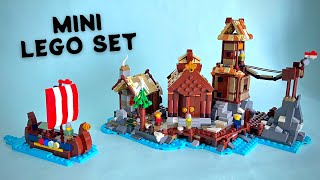 The CUTEST LEGO Viking Village EVER A Microscale MOC [upl. by Dev100]