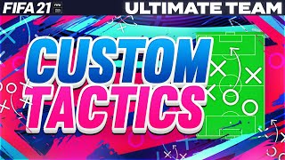 FIFA 21 4321 FORMATION CUSTOM TACTICS  BEST 100K TEAM FIFA 21 [upl. by Zoilla]