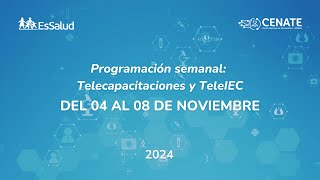 Conéctate a las telecapacitaciones de salud del CENATE [upl. by Nealon]