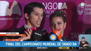 Agostina Tarchini y Axel Arakaki son campeones mundiales de Tango Escenario  TPANoticias [upl. by Seditsira114]