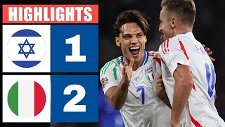 IsraeleItalia 1  2  Highlights amp Goals  UEFA Nations League [upl. by Lladnarc]