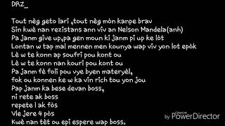 Mechans T ft DRZ Nelson Mandela lyrics Album EKSTRATERÈS Août 2018 HD HIGH FR24 1 [upl. by Adelric650]