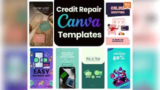 Credit Repair Canva Templates  DealMirror  Lifetime Deals [upl. by Enelahs406]