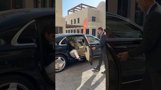 MercedesMaybach S580  Arrival at the McLaren event YAS MARINA [upl. by Zeph]