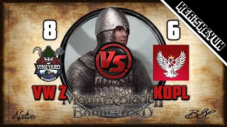 VW Zinfandel v KoPL BNL Official  Mount and Blade 2 Bannerlord Div C [upl. by Parcel]