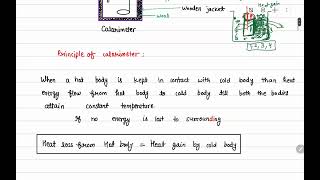 9 Calorimeter Calorimetry 10thICSE [upl. by Llerehc]