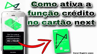 Cartão next Como ativar a função crédito [upl. by Wesla]