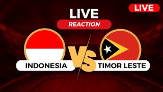 INDONESIA U20 VS TIMOR LESTE U20 LIVE REACTION [upl. by Gawen]