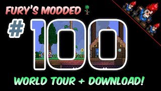 Furys Modded Terraria  100 World Tour Party  Download [upl. by Jaco]