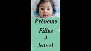 Prénoms pour filles  3 lettres [upl. by Namzzaj]