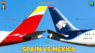 Iberia Airlines Vs Aeromexico Comparison 2024 🇪🇸 Vs 🇲🇽 [upl. by Lutim]