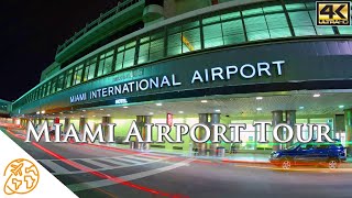 Miami Airport Tour skytrain MIA Florida Miami International Airport Live Aeropuerto Miami [upl. by Durand]