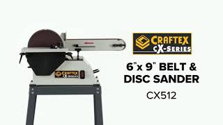 6” x 9quot Belt and Disc Sander Combo CX512 Craftex CXSeries from Busy Bee Tools [upl. by Rentsch]