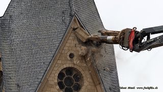 Immerather Dom wird abgerissen – demolition of a cathedral – Kirchenabriss [upl. by Einahpad]