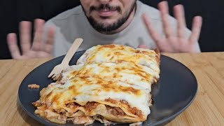 ASMR Lasagna ○ Eating Sounds No Talking [upl. by Melisse]