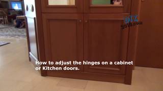 How τo Adjust Cabinet Door Hinges  Hinges adjustment  How to adjust soft close hinges [upl. by Drarehs]