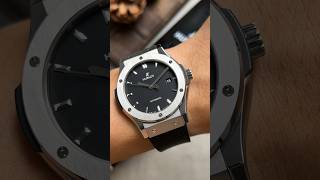 Hublot Classic Fusion Titanium Black dial 42mm Rubber Trap [upl. by Ylac262]