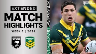 Pacific Championships 2024  New Zealand Kiwis vs Australian Kangaroos  Extended Highlights [upl. by Uolymme988]