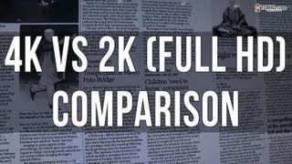 4K vs 2K Full HD resolution comparison side by side [upl. by Marsha318]