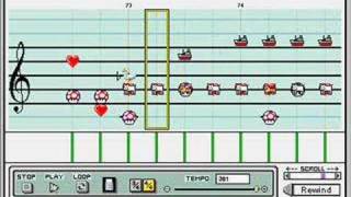 Lufia 2 Sinistral Battle Theme on Mario Paint Composer [upl. by Etteroma349]