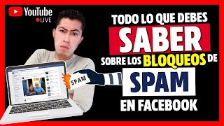 Como DESBLOQUEAR mi cuenta de FACEBOOK 😍 FACEBOOK Spam En vivo [upl. by Pilif349]