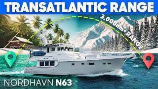 😲 Liveaboard with 3000nm Range Nordhavn N63 🌎 [upl. by Sternlight]