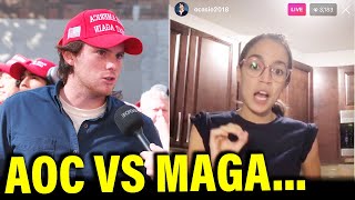 AOC Asks MAGA One Question… the Results are STUNNING [upl. by Kristo648]