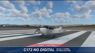 Airfoillabs C172 NG Digital beta  XPlane 12  Initial impression [upl. by Lydell]