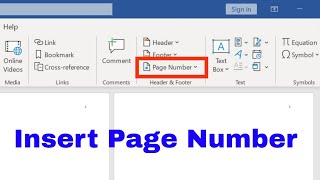 How to insert page numbers in MS Word [upl. by Anomahs]