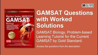 GAMSAT Question Examples with Worked Solutions in Biology with Gold Standard GAMSAT Strategies [upl. by Johiah]