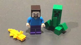 LEGO Minecraft Dripstone Cavern Polybag Stop Motion [upl. by Atinas]