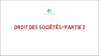 Droit des sociétés  partie 2  SNC [upl. by Nerej538]