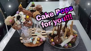 Vlog3 Easy Homemade Cake Pops out leftovers [upl. by Naitirb14]