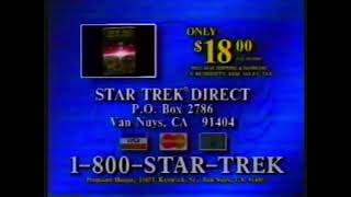 1994 Star Trek Encyclopedia Book Ad Star Trek Old Commercial [upl. by Yrrac90]