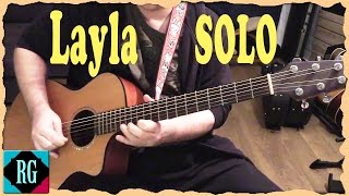 ★ Eric Clapton  LAYLA ► Unplugged  Guitar Solo LessonTabs  Guitar Pro available [upl. by Libbna]