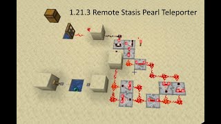 Minecraft 1213 Wireless Stasis Pearl Teleporter Multiplayer only [upl. by Spense]