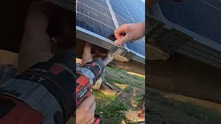 Part 48  Locking Down Solar One Bracket at a Time  Off Grid Solar Panel Rack Anchors Crafty Lab [upl. by Moraj]