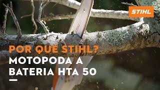 NOVA MOTOPODA A BATERIA HTA 50  Por que escolher STIHL [upl. by Noicnecsa]