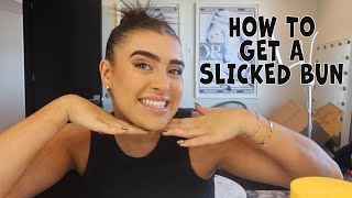 Baddie Slick Bun Tutorial Kalani Hilliker [upl. by Marjorie]