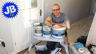 Dulux Trade Vinyl Matt amp Quick Dry Satinwood to Paint a Room [upl. by Anyr995]