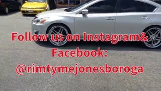 2014 Nissan Altima on 22quot Rosso Wheels  RimTyme Jonesboro [upl. by Enimassej713]