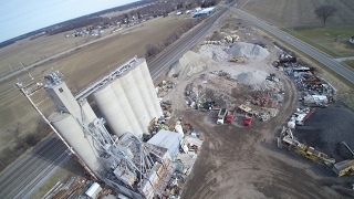 Oberlin Farms Demolition amp Recycling Bryan Ohio  a drones view [upl. by Asiek]