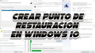 Cómo crear puntos de restauracion en windows 10 y cómo restaurarlos [upl. by Severson]