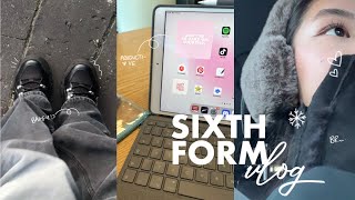 SIXTH FORMcollege vlog❄️ productive realistic  day in the life [upl. by Odie]